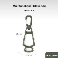 Portable Multi-Purpose Hook Plastic Glove Clip for Outdoor  Sport Climbing Bottle Hanging Buckle