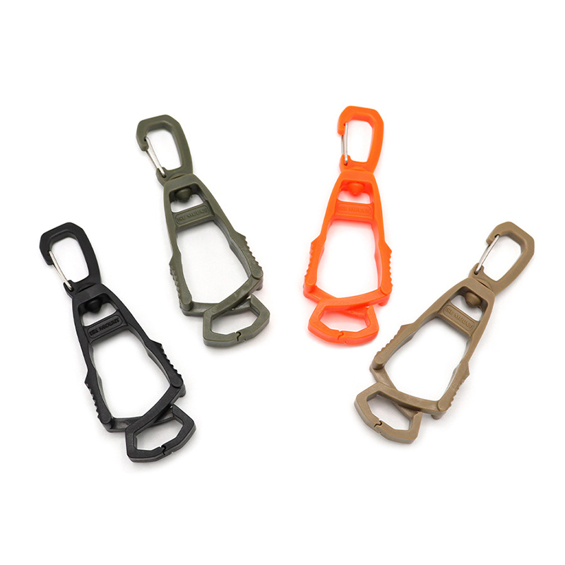 Portable Multi-Purpose Hook Plastic Glove Clip for Outdoor  Sport Climbing Bottle Hanging Buckle