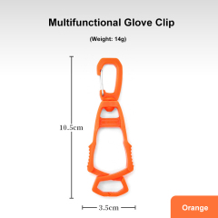 Portable Multi-Purpose Hook Plastic Glove Clip for Outdoor  Sport Climbing Bottle Hanging Buckle