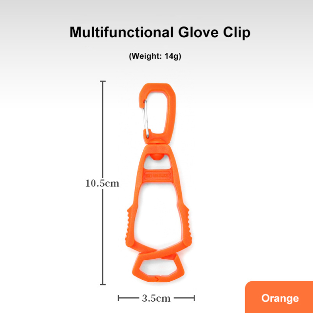 Portable Multi-Purpose Hook Plastic Glove Clip for Outdoor  Sport Climbing Bottle Hanging Buckle