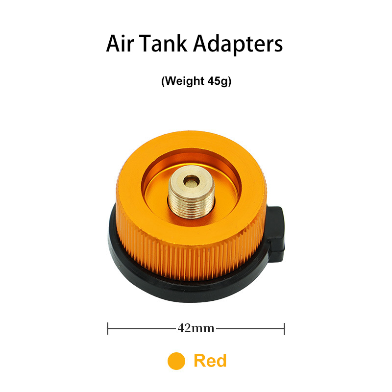Aluminum Gas Burner Connector Picnic Stove Propane Refill Adapter for Outdoor Camping Cooking
