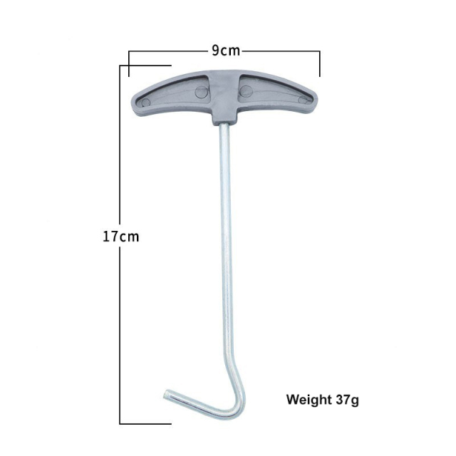 Portable Tent Ground Nail Puller Hook Nailer for Outdoor Camping Tools Canopy Accessory