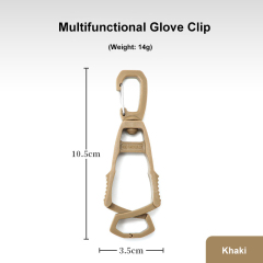 Portable Multi-Purpose Hook Plastic Glove Clip for Outdoor  Sport Climbing Bottle Hanging Buckle