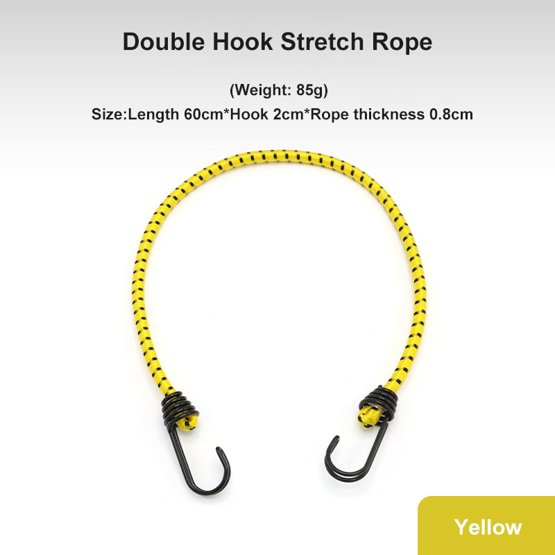 Thick Elasticated Tent Rope 60cm High Elasticity Clothesline Camping Luggage Packing for Outdoor Bundling