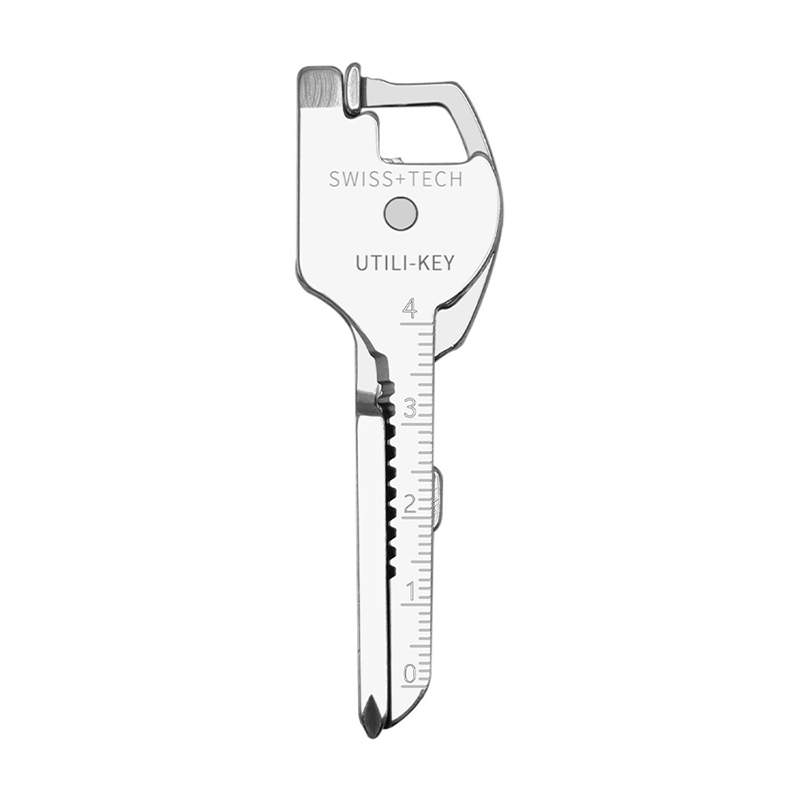 Multifunctional 6 in 1 Defensive Keychain Tool Bottle Opener Screwdriver Folding Knife for Outdoor Tools