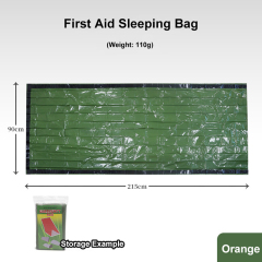 PE Aluminium Film Emergency Sleeping Bag Thermal First Aid Survival Reflective Tent Anti-Dirty Tide Pad for Outdoorsport