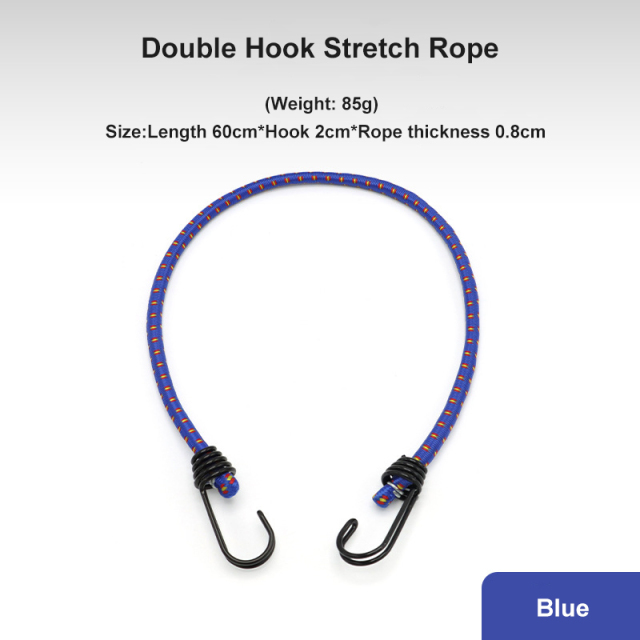 Thick Elasticated Tent Rope 60cm High Elasticity Clothesline Camping Luggage Packing for Outdoor Bundling