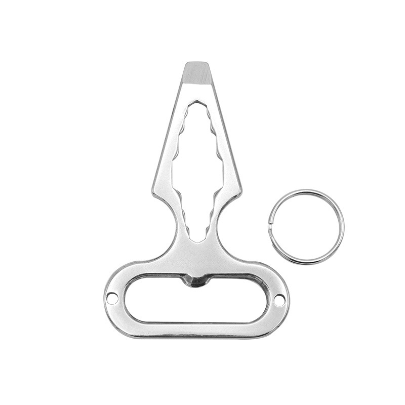 Outdoor EDC Portable Multifunctional Tool Stainless Steel Defensive Defence Spikes Wrench for Camping