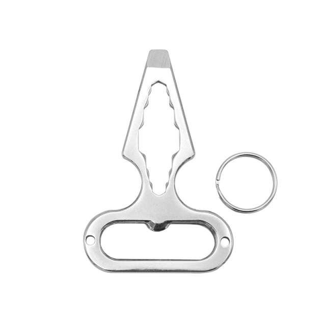 Outdoor EDC Portable Multifunctional Tool Stainless Steel Defensive Defence Spikes Wrench for Camping