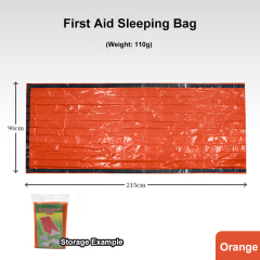 PE Aluminium Film Emergency Sleeping Bag Thermal First Aid Survival Reflective Tent Anti-Dirty Tide Pad for Outdoorsport