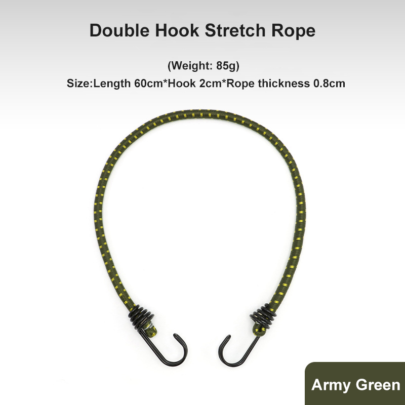 Thick Elasticated Tent Rope 60cm High Elasticity Clothesline Camping Luggage Packing for Outdoor Bundling