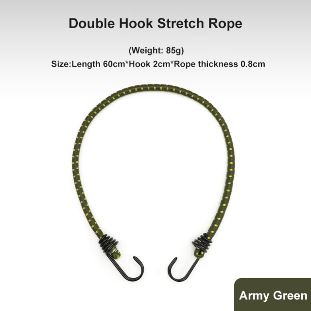 Thick Elasticated Tent Rope 60cm High Elasticity Clothesline Camping Luggage Packing for Outdoor Bundling