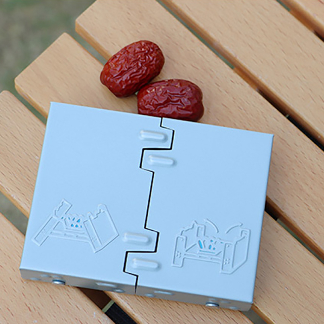Portable Solid Alcohol Stove Folding Cassette Stove for Outdoor Camping