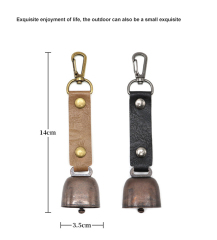 Outdoor Bell Pendant Keychain Cowbell Pet Accessory for Camping