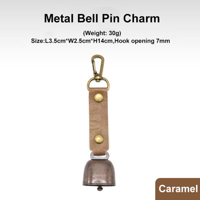Outdoor Bell Pendant Keychain Cowbell Pet Accessory for Camping
