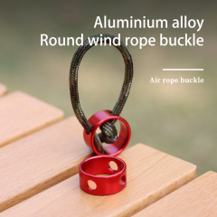 Wind Rope Buckle Round Non-slip Adjustable Ring Drawstring Accessory for Outdoor Tent Canopy