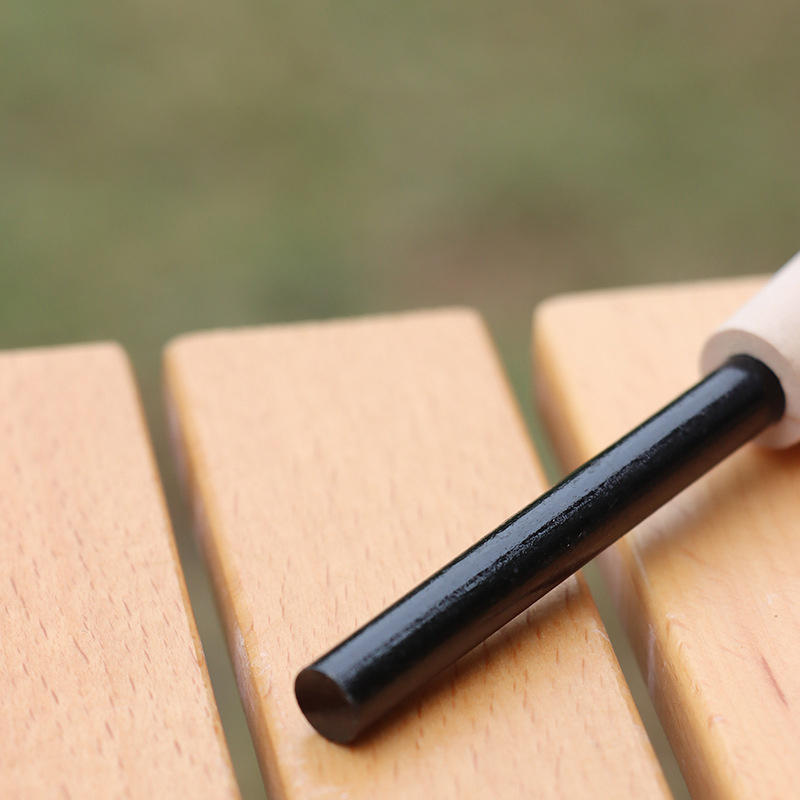 Portable Wooden Handle Magnesium Flint Stick  for Outdoor Wilderness Survival tools Camping Equipment