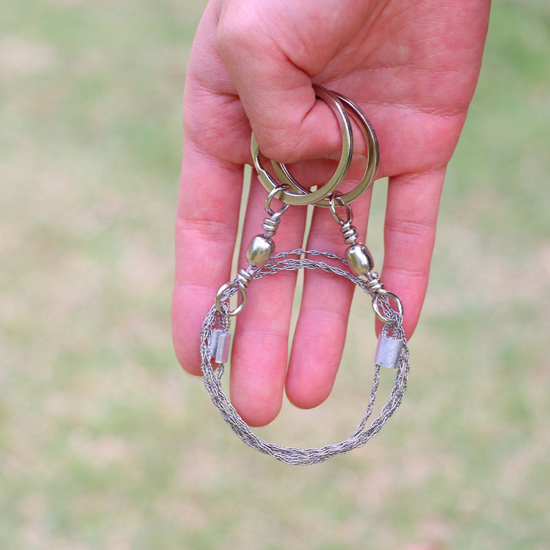 Rope 4 Strand Saw Wire Saw Survival Rope Chain for Outdoor Survival