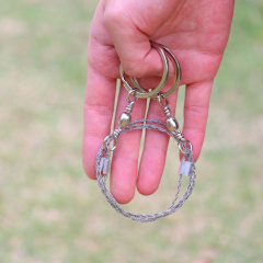 Rope 4 Strand Saw Wire Saw Survival Rope Chain for Outdoor Survival