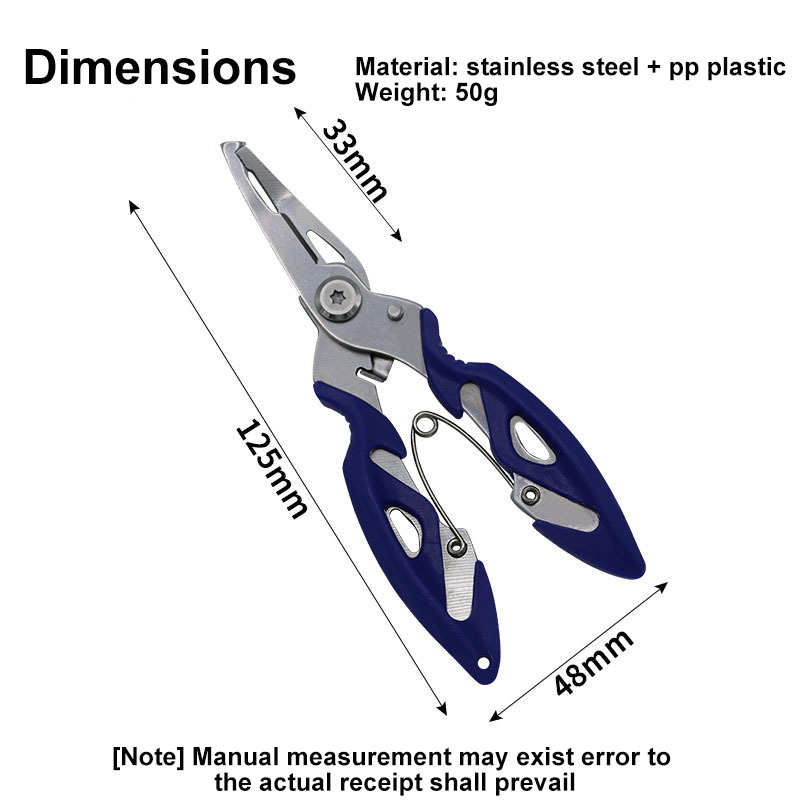 Multi-functional Fishing Pliers Stainless Steel Curved Nose Cutter Outdoor Fishing Supplies