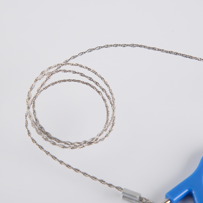 Rope 4 Strand Saw Wire Saw Survival Rope Chain for Outdoor Survival