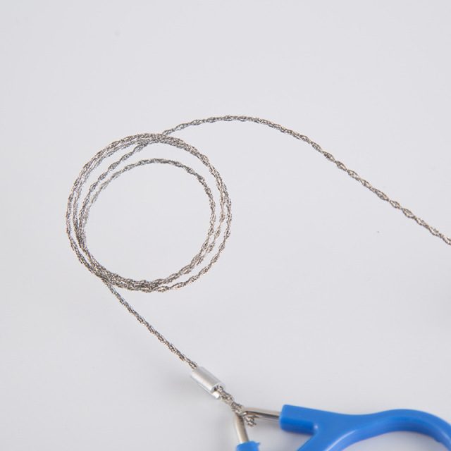 Rope 4 Strand Saw Wire Saw Survival Rope Chain for Outdoor Survival