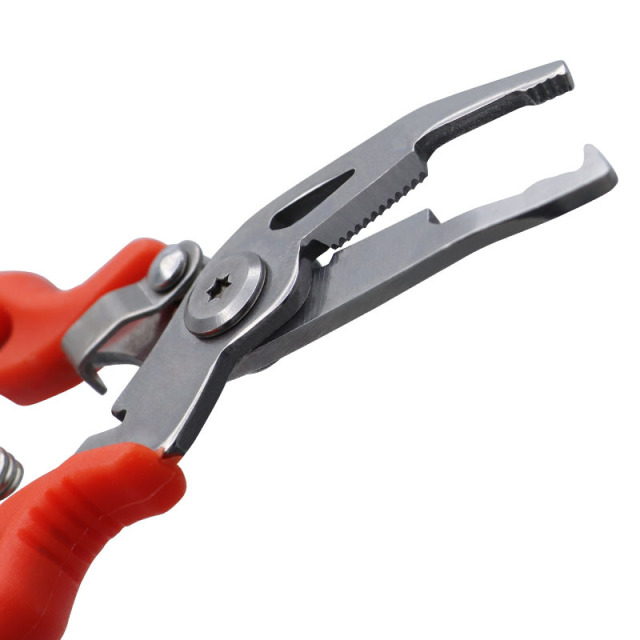 Multi-functional Fishing Pliers Stainless Steel Curved Nose Cutter Outdoor Fishing Supplies