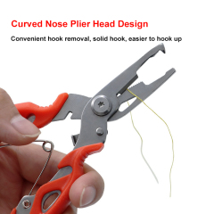 Multi-functional Fishing Pliers Stainless Steel Curved Nose Cutter Outdoor Fishing Supplies