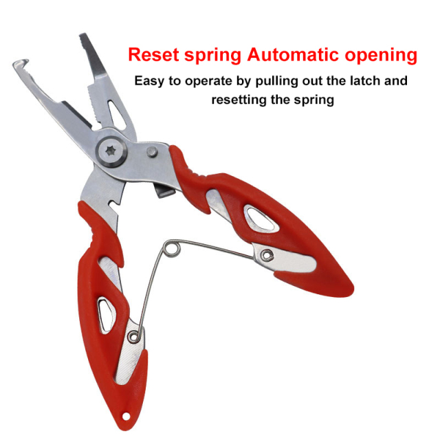 Multi-functional Fishing Pliers Stainless Steel Curved Nose Cutter Outdoor Fishing Supplies