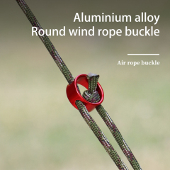 Wind Rope Buckle Round Non-slip Adjustable Ring Drawstring Accessory for Outdoor Tent Canopy