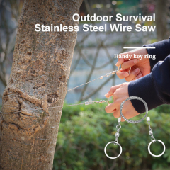 Rope 4 Strand Saw Wire Saw Survival Rope Chain for Outdoor Survival