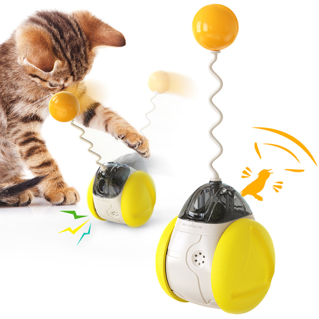 Household Interactive Pet Toys Mint Voice Ball Intelligent Cat Teaser Stick