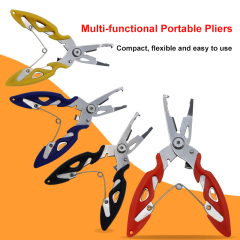 Multi-functional Fishing Pliers Stainless Steel Curved Nose Cutter Outdoor Fishing Supplies