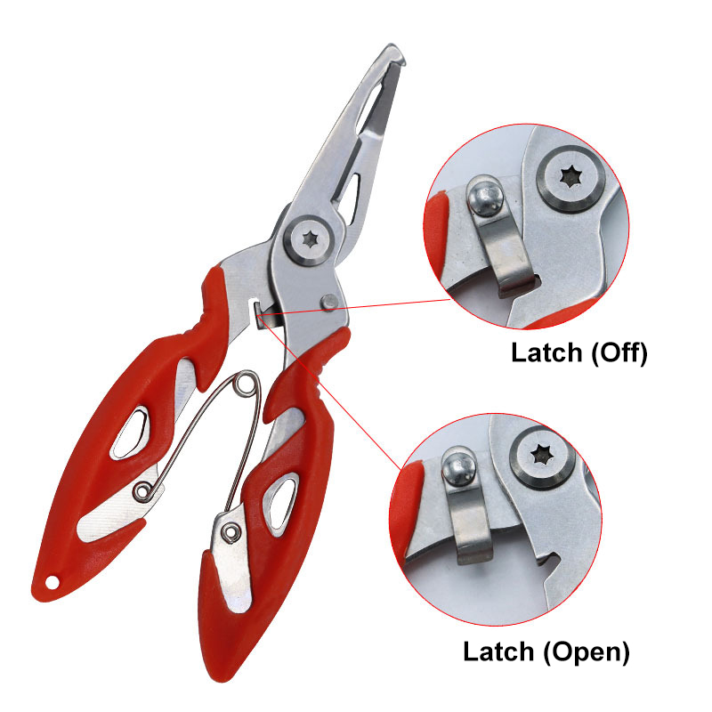 Multi-functional Fishing Pliers Stainless Steel Curved Nose Cutter Outdoor Fishing Supplies