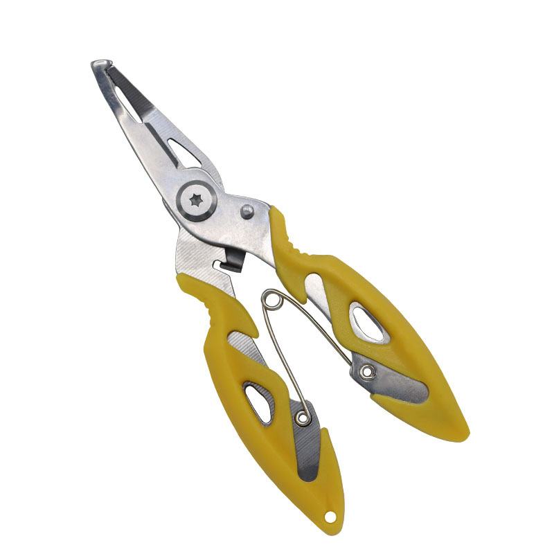 Multi-functional Fishing Pliers Stainless Steel Curved Nose Cutter Outdoor Fishing Supplies