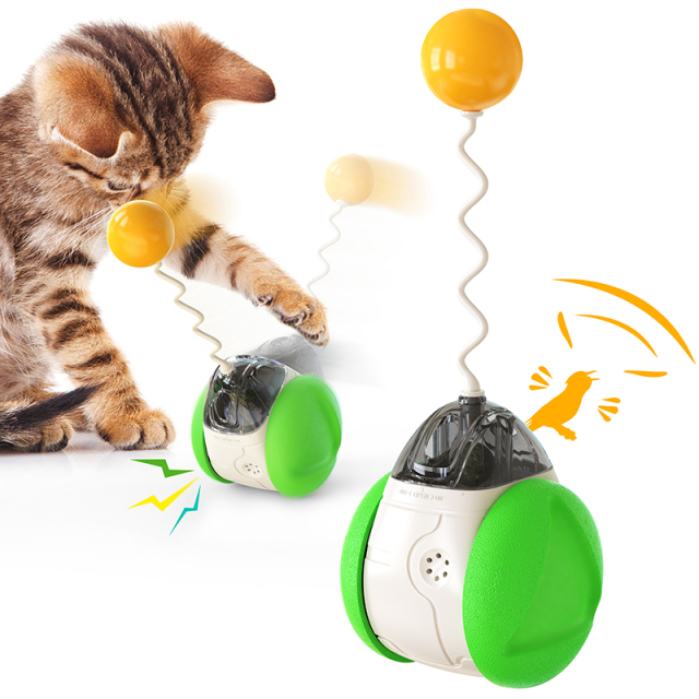 Household Interactive Pet Toys Mint Voice Ball Intelligent Cat Teaser Stick