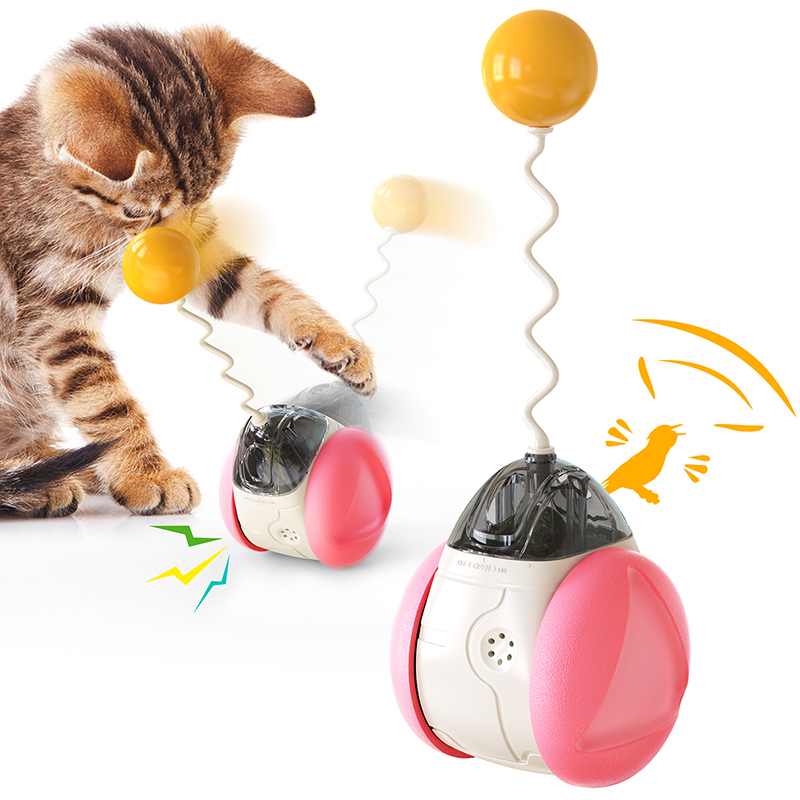 Household Interactive Pet Toys Mint Voice Ball Intelligent Cat Teaser Stick