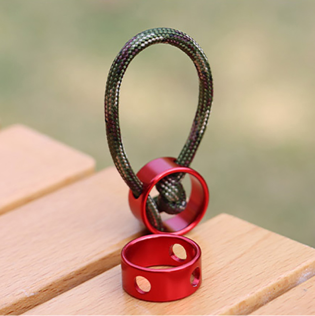 Wind Rope Buckle Round Non-slip Adjustable Ring Drawstring Accessory for Outdoor Tent Canopy