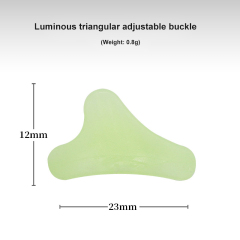 Non-slip Adjustment Buckle Fluorescent Self-luminous Tent Wind Rope Buckle Plastic Triangle for Outdoor Canopy Accessory