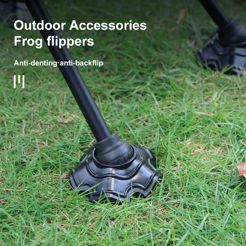 Portable Frog Flippers Plastic Wear-resistant Non-slip Chair Foot Cover for Outdoor Camping Accessory