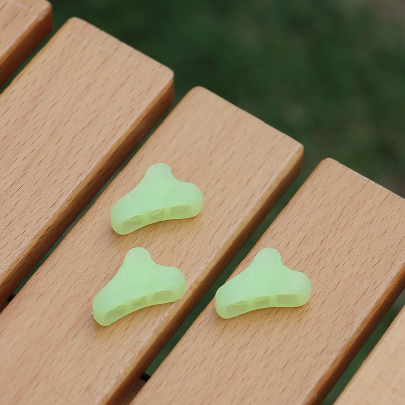 Non-slip Adjustment Buckle Fluorescent Self-luminous Tent Wind Rope Buckle Plastic Triangle for Outdoor Canopy Accessory