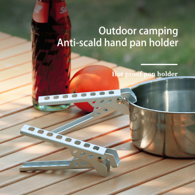 Picnic Anti-scald Pot Clip Cutlery Accessory for Outdoor BBQ Microwave Pick up Food