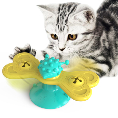 Household Pet Toys Cat Butterfly Carousel Pinwheel Cat Mint Playing Toys