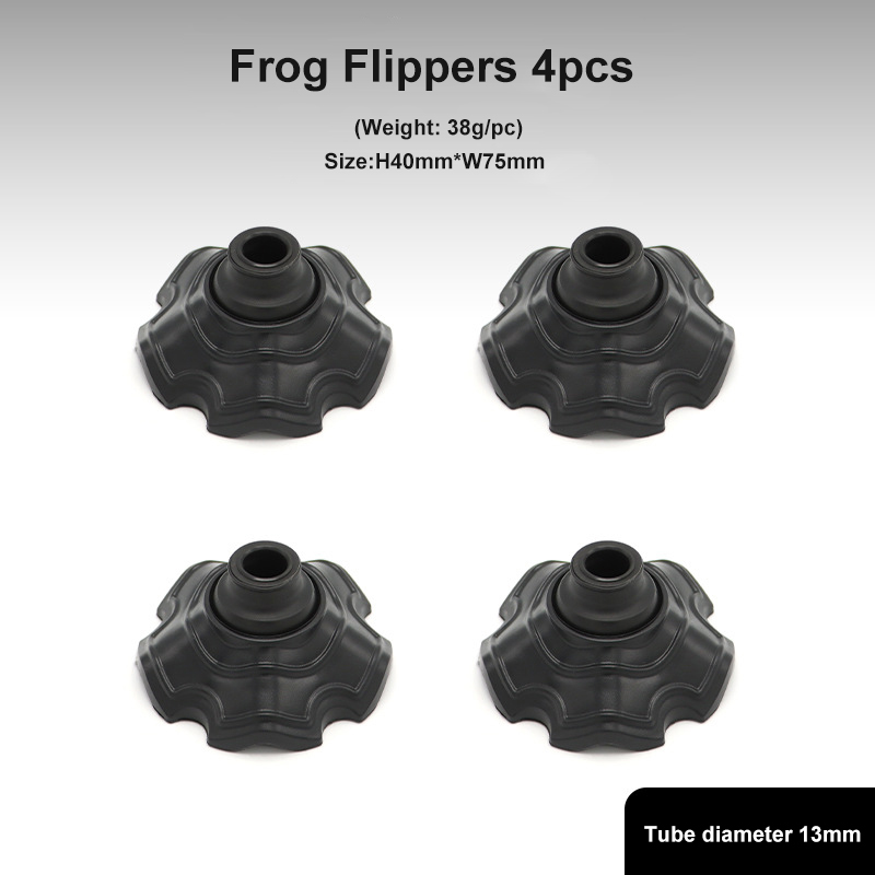 Portable Frog Flippers Plastic Wear-resistant Non-slip Chair Foot Cover for Outdoor Camping Accessory