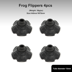 Portable Frog Flippers Plastic Wear-resistant Non-slip Chair Foot Cover for Outdoor Camping Accessory