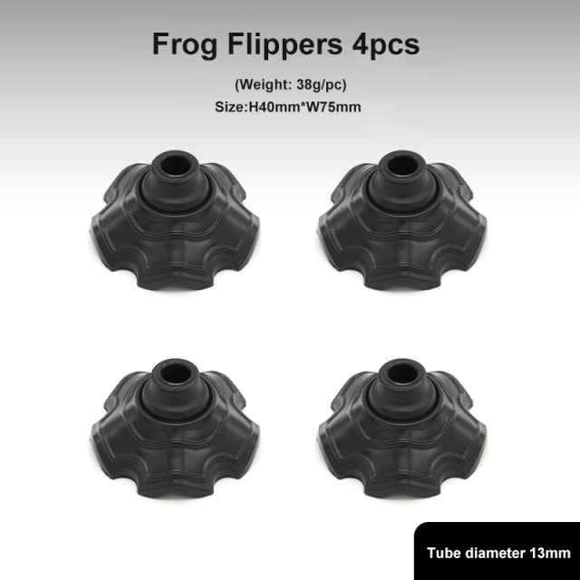 Portable Frog Flippers Plastic Wear-resistant Non-slip Chair Foot Cover for Outdoor Camping Accessory