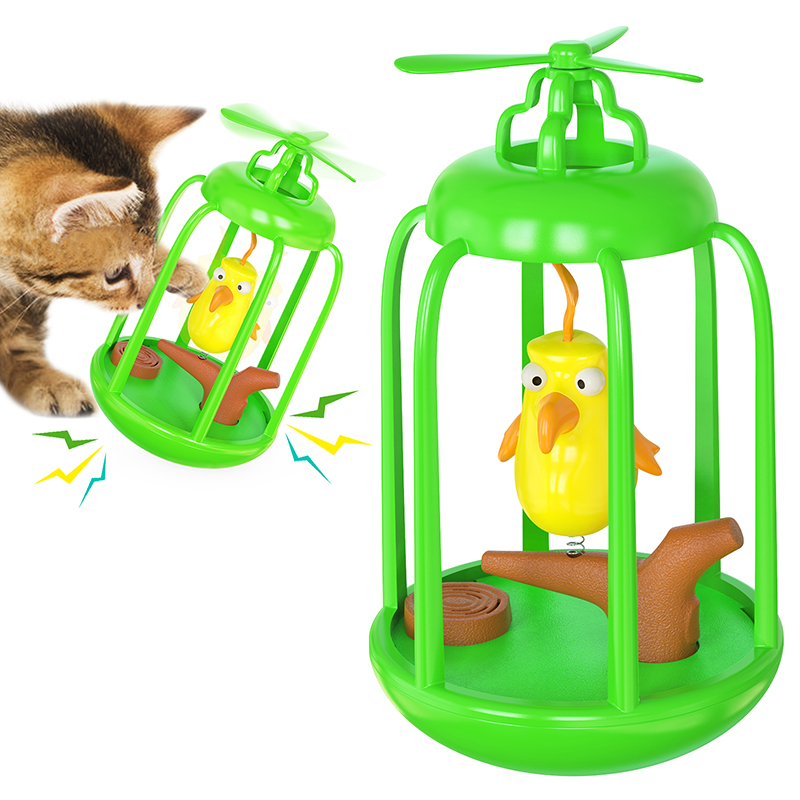Household Pet Toys Windmill Carousel Sounding Birdcage Teasing Cat Toys