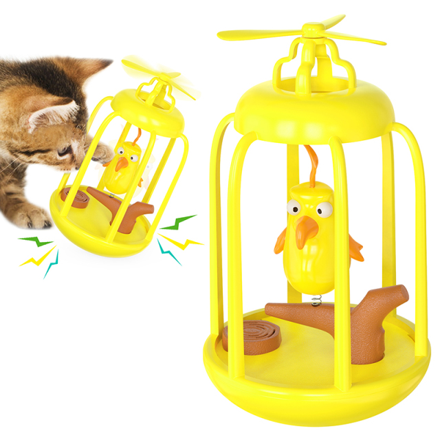 Household Pet Toys Windmill Carousel Sounding Birdcage Teasing Cat Toys