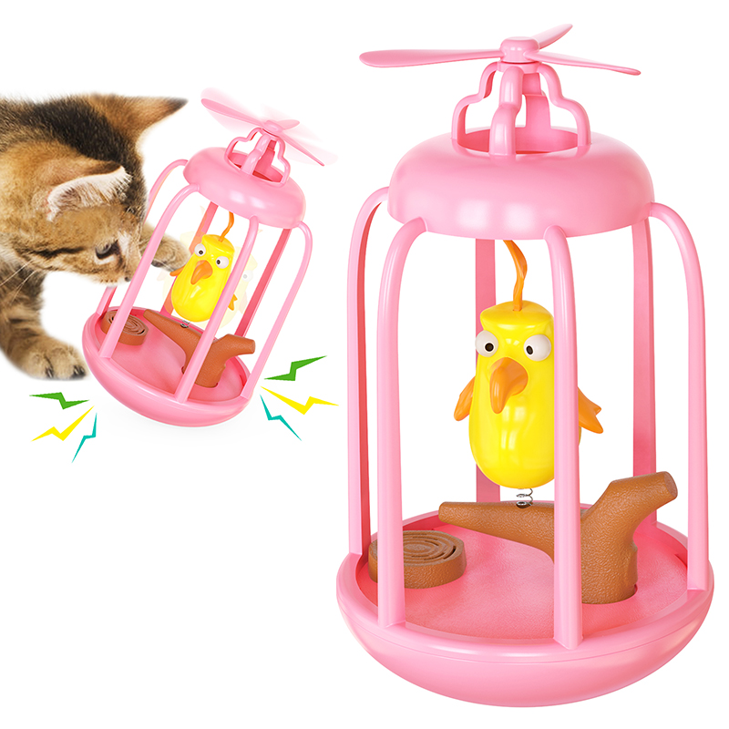 Household Pet Toys Windmill Carousel Sounding Birdcage Teasing Cat Toys