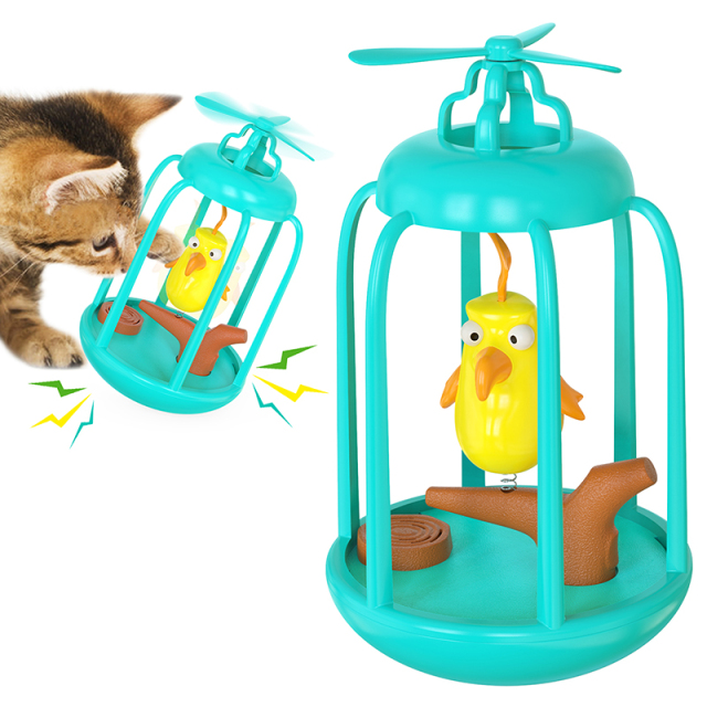 Household Pet Toys Windmill Carousel Sounding Birdcage Teasing Cat Toys